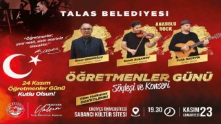 Talasta Öğretmenler Günü için özel program