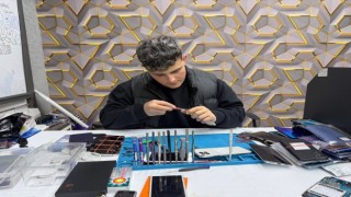 Tamire bırakılan telefon bomba gibi patladı