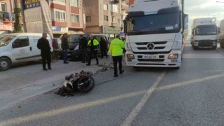 Tek teker üzerinde gitmek isterken kaza yaptı