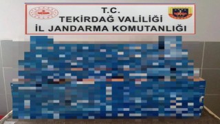 Tekirdağda 49 bin 400 makaron ele geçirildi