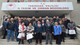 Tekirdağda çiftçilere tarımda suyun etkin kullanımı anlatıldı