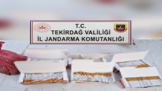 Tekirdağda tütün dolu makaron operasyonu