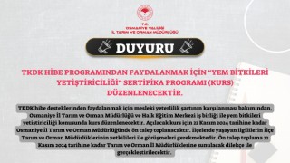 TKDK'dan Osmaniyeli Çiftçilere %70'e Varan Hibe Fırsatı