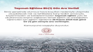 Tokatta taşımalı eğitime bir gün ara