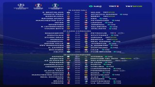 TRTde 3 günde 33 UEFA maçı canlı yayınlanacak