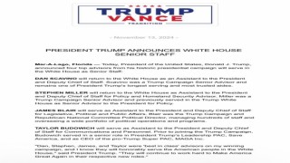 Trumptan seçim kampanyasındaki 4 danışmanına Beyaz Sarayda kritik görevler