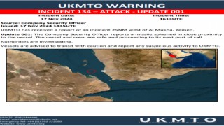 UKMTO: Kızıldenizde seyreden bir gemiye füze saldırısı yapıldı
