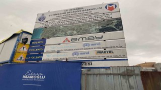 Ümraniye metro inşaatında paralarını alamayan işçilerden eylem