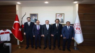 Üniversite yönetiminden Gençlik ve Spor Bakanına ziyaret