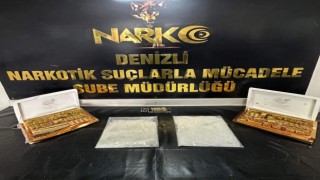 Üstü baklava ile kapatılmış tatlı kutuların içinden uyuşturucu çıktı