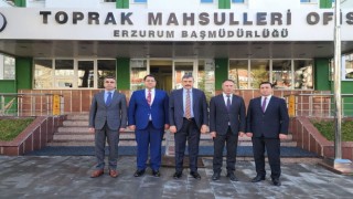 Vali Çiftçiden TMOya ziyaret