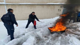 Yangın eğitimleri devam ediyor