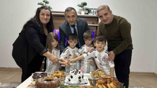 Yüksekovanın dördüzlerine doğum günü sürprizi