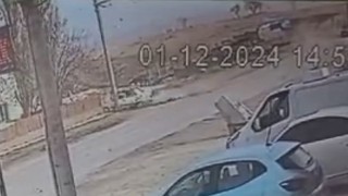 18 yaşındaki Mertin hayatını kaybettiği kaza güvenlik kamerasında