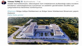 Adalet Bakanı Yılmaz Tunçtan Samsuna müjde: