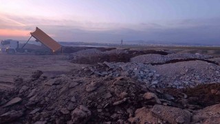 Adıyamanda dört ayda 293 bin ton hafriyat kent dışına taşındı
