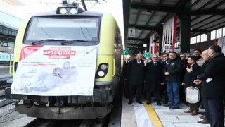 Afganistana yardım malzemesi taşıyacak 21. İyilik Treni Ankaradan hareket etti