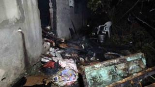 Alanyada yangın müstakil evi küle çevirdi