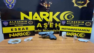 Alaşehirde uyuşturucudan bir kişi tutuklandı