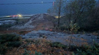 Arhavideki heyelanın boyutu gün ağarınca ortaya çıktı