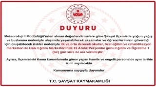 Artvin Şavşatta eğitime ara verildi