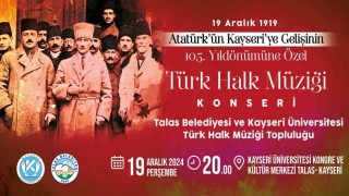 Atatürkün Kayseriye gelişine özel konser