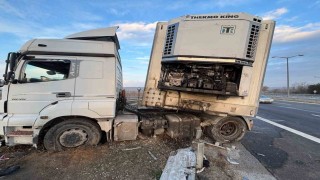 Babaeskide direksiyonda kalp krizi geçiren tır şoförü öldü