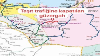 Bahçesaray karayolu yoğun kar ve tipi nedeniyle ulaşıma kapatıldı