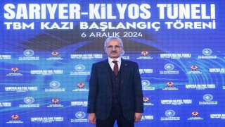 Bakan Uraloğlu: “Sarıyer-Kilyos Tüneli, karayollarında tünel açma makinesi TBMin ilk kez kullanıldığı projedir”