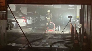 Başakşehirde elektrikli araç yangını: 14 katlı bina geçici olarak tahliye edildi