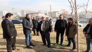 Başkan Akpınardan inşaat sahasında inceleme