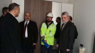 Başkan Görgel, Binevler’de Yapımı Devam Eden Kalıcı Konutları İnceledi