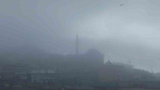 Bayburt güne sisle uyandı