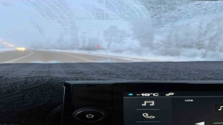 Bayburtta gece hava sıcaklığı eksi 18 dereceye kadar düştü
