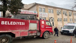 Besni Diş Hastanesinde korkutan yangın