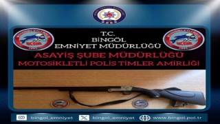 Bingölde ruhsatsız tüfek ele geçirildi