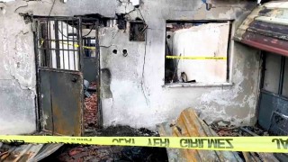 Bir kadının öldüğü şüpheli yangına jandarma el koydu