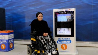 Bir kapakla iz bırak projesinden engelsiz yaşam için şarj istasyonları