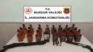 Burdurda kaçak alkol ele geçirildi