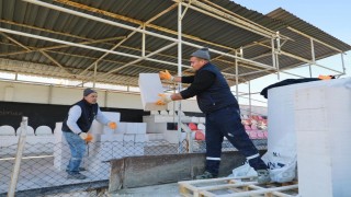 Burhaniyede çalışmalar aralıksız sürüyor