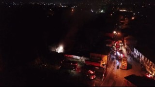 Bursada çiftlikte korkutan yangın