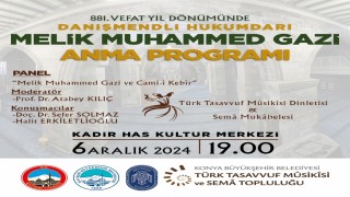 Büyükşehir, Melik Muhammed Gaziyi anacak