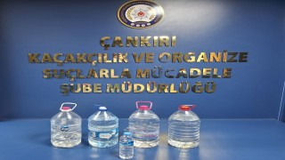 Çankırıda 15 litre kaçak alkol ele geçirildi