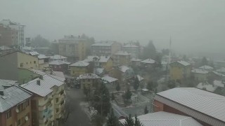 Çankırıda kar