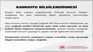 Çevre, Şehircilik ve İklim Değişikliği Bakanlığından konum vergisi açıklaması