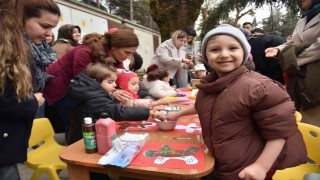 Çocuklar Sanat Sokağında gönüllerince eğlendi