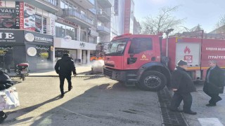 Çöp konteynerinde çıkan yangın söndürüldü