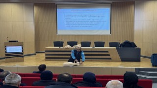 Çorum Belediyesi zabıta ve özel güvenlik personeline ilkyardım eğitimi