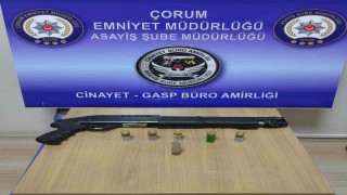 Çorumda 23 adet silah ele geçirildi