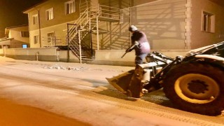 Çorumda kar yağışı etkili oldu